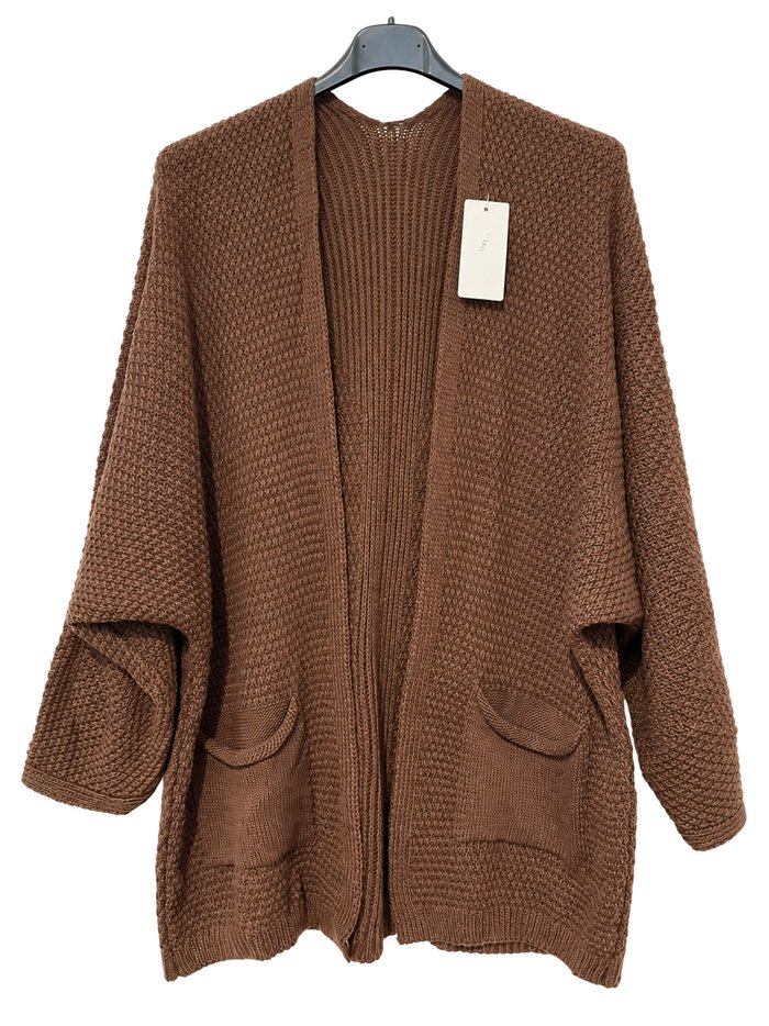 Oversize-Strickcardigan mit Taschen
