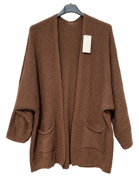Oversize-Strickcardigan mit Taschen