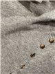 Maglione a collo alto con bottoni dorati