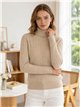 Jersey cuello vuelto trenzado