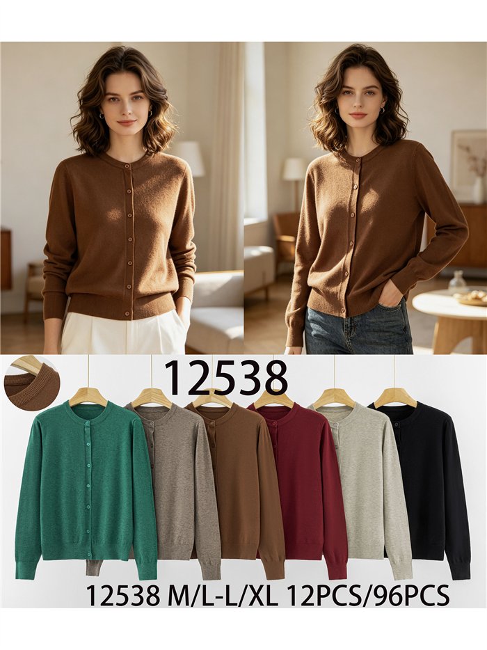 Einfacher Feinstrick-Cardigan