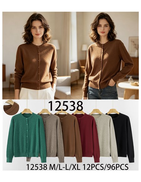 Einfacher Feinstrick-Cardigan