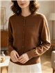Einfacher Feinstrick-Cardigan