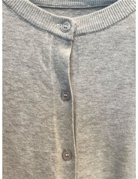 Einfacher Feinstrick-Cardigan