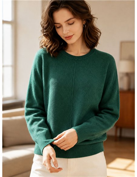 Mittelnaht eines einfachen Pullovers