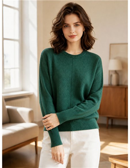 Mittelnaht eines einfachen Pullovers