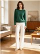 Mittelnaht eines einfachen Pullovers