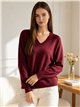Essential fine knit v neck sweater