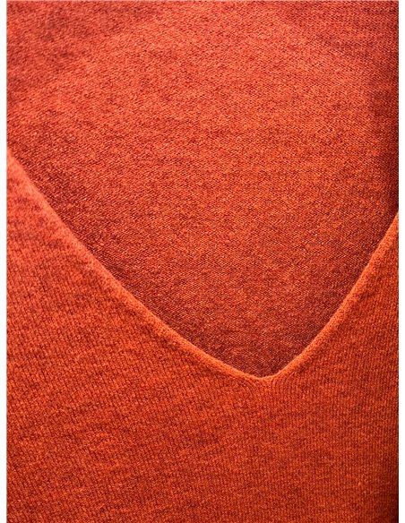 Jersey básico punto fino cuello pico
