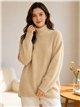 Relaxed high neck sweater