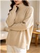 Relaxed high neck sweater