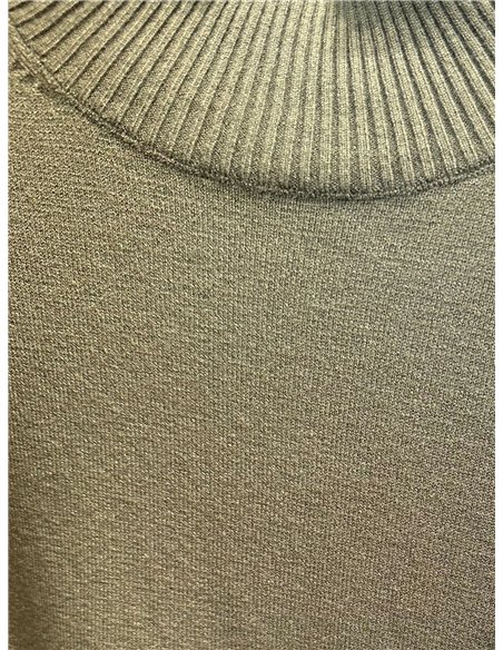 Relaxed high neck sweater