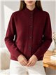 Cárdigan cuello alto bolsillos