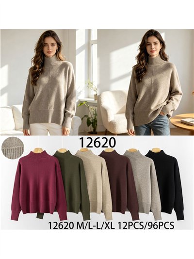 Jersey amplio cuello subido 2