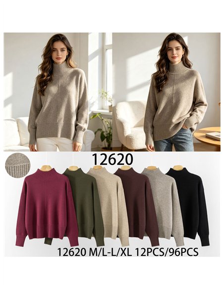 Jersey amplio cuello subido