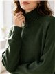 Pull à col roulé en maille brillante