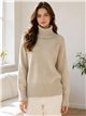 Shimmer raglan roll neck sweater
