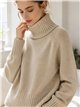 Shimmer raglan roll neck sweater