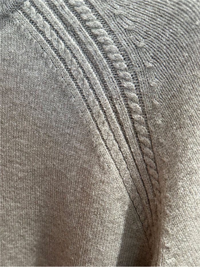 Shimmer raglan roll neck sweater