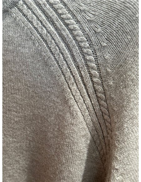 Shimmer raglan roll neck sweater