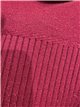 Jersey cuello alto brillo sutil