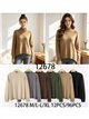 Jersey cuello subido hilo lentejuelas