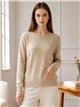Feinstrickpullover mit Strassverzierungen