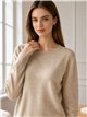 Feinstrickpullover mit Strassverzierungen