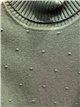 Jersey cuello vuelto textura puntos