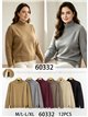 Jersey cuello alto aberturas laterales