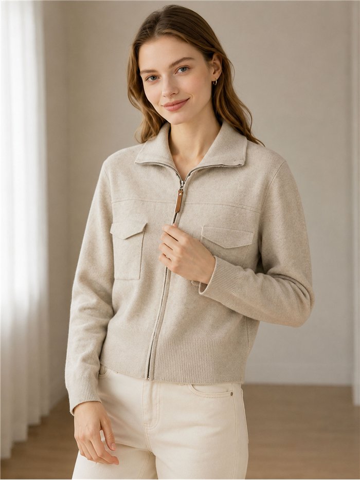 Chaqueta punto bolsillos cargo
