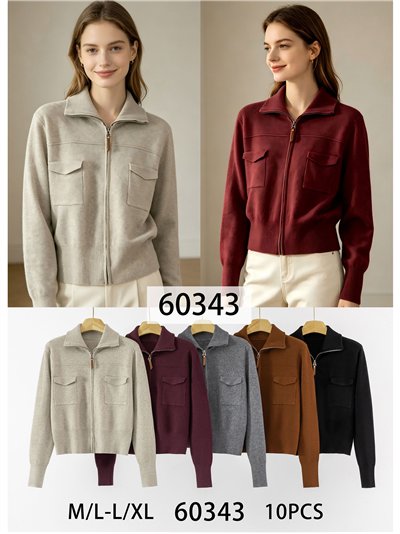 Chaqueta punto bolsillos cargo 2
