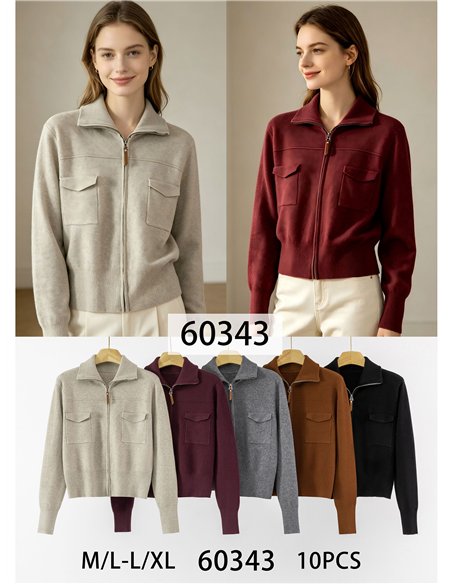 Chaqueta punto bolsillos cargo