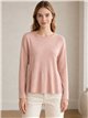 jersey péplum à maille fine
