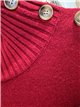 Jersey amplio botones hombro