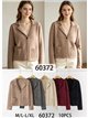 Knit blazer with ribbed pockets