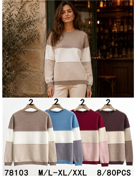 camisa color block