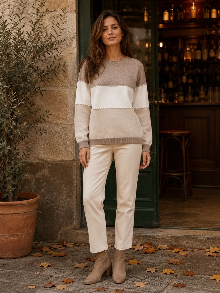 camisa color block