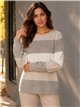 Jersey bloques de color corazones