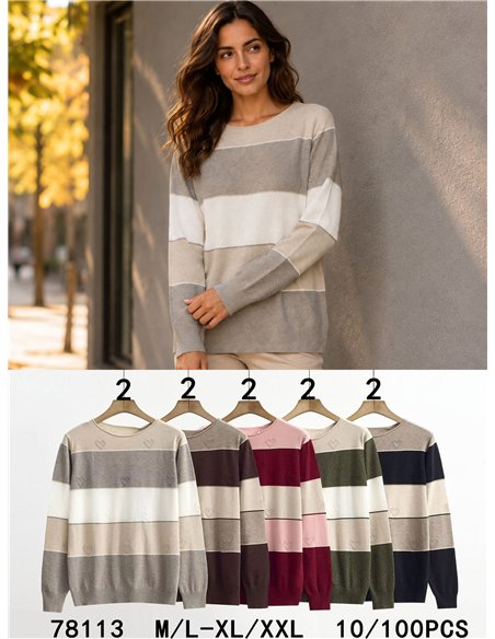 Jersey bloques de color corazones