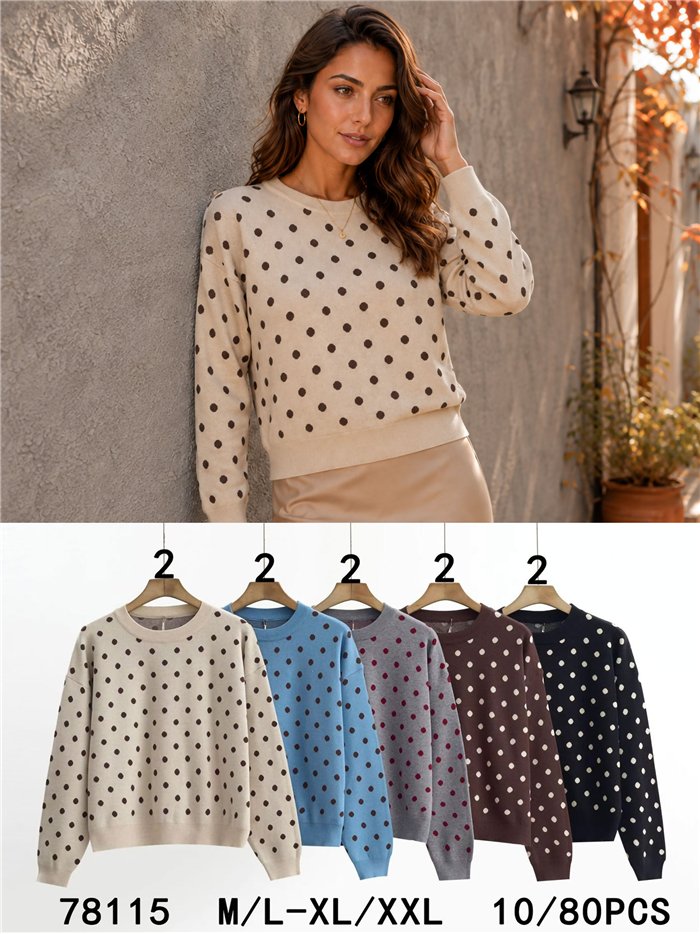 Jersey soft lunares