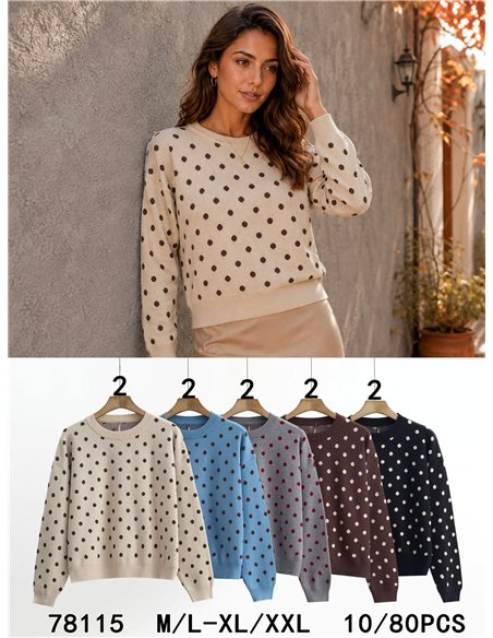 Jersey soft lunares