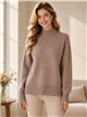 Jersey cuello alto lunares diagonal