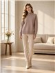 Jersey cuello alto lunares diagonal