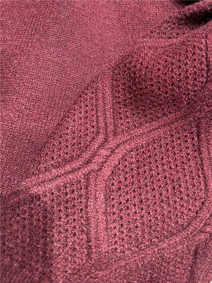 Jersey cuello alto mangas trenzadas