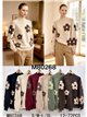 Jersey cuello alto flores