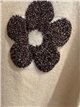 Jersey cuello alto flores