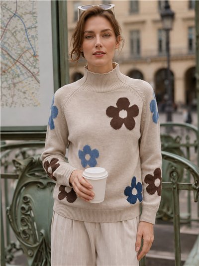 Jersey flores multicolor