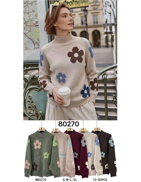 Jersey flores multicolor