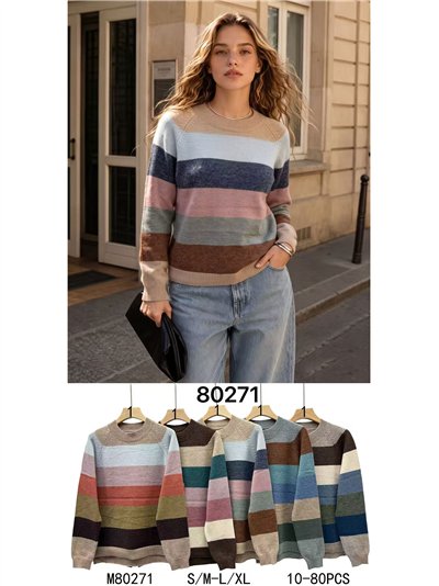 Jersey rayas anchas multicolor 2